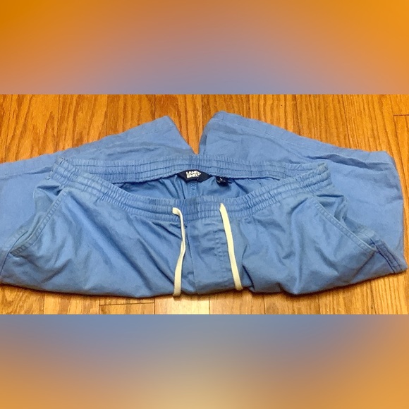 Men’s Large (36-38) LANDS END Light Blue Elastic Drawstring No Fly Shorts - Picture 9 of 14
